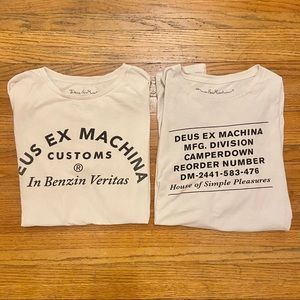 Two Deus Ex Machina Men XL Graphic Shirt